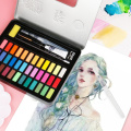 AndStal kawaii mignon rose tin box pigment coloriage pigment set 36colors principaux pigment aquarelle pour peinture